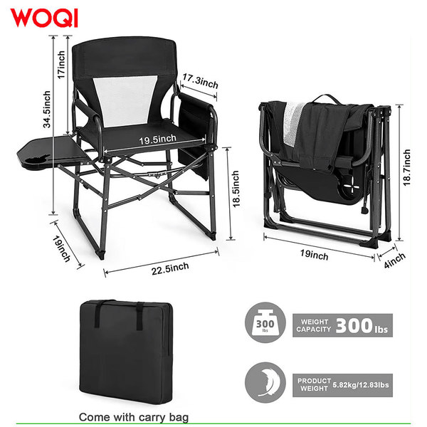 WOQI Outdoor travel camping portable foldable camping chair…