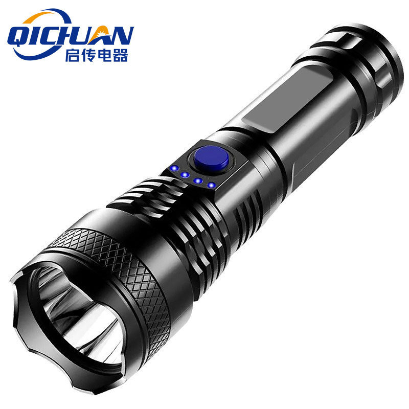 Cross-Border Abs Strong Light Flashlight Led Household Portable Lighting Flashlight Outdoor Electronic Display Night Fishing Multi-Function Flashlight Cross-Border Abs Strong Light Flashlight Led Household Portable Lighting Flashlight Outdoor Electronic Display Night Fishing Multi-Function Flashlight