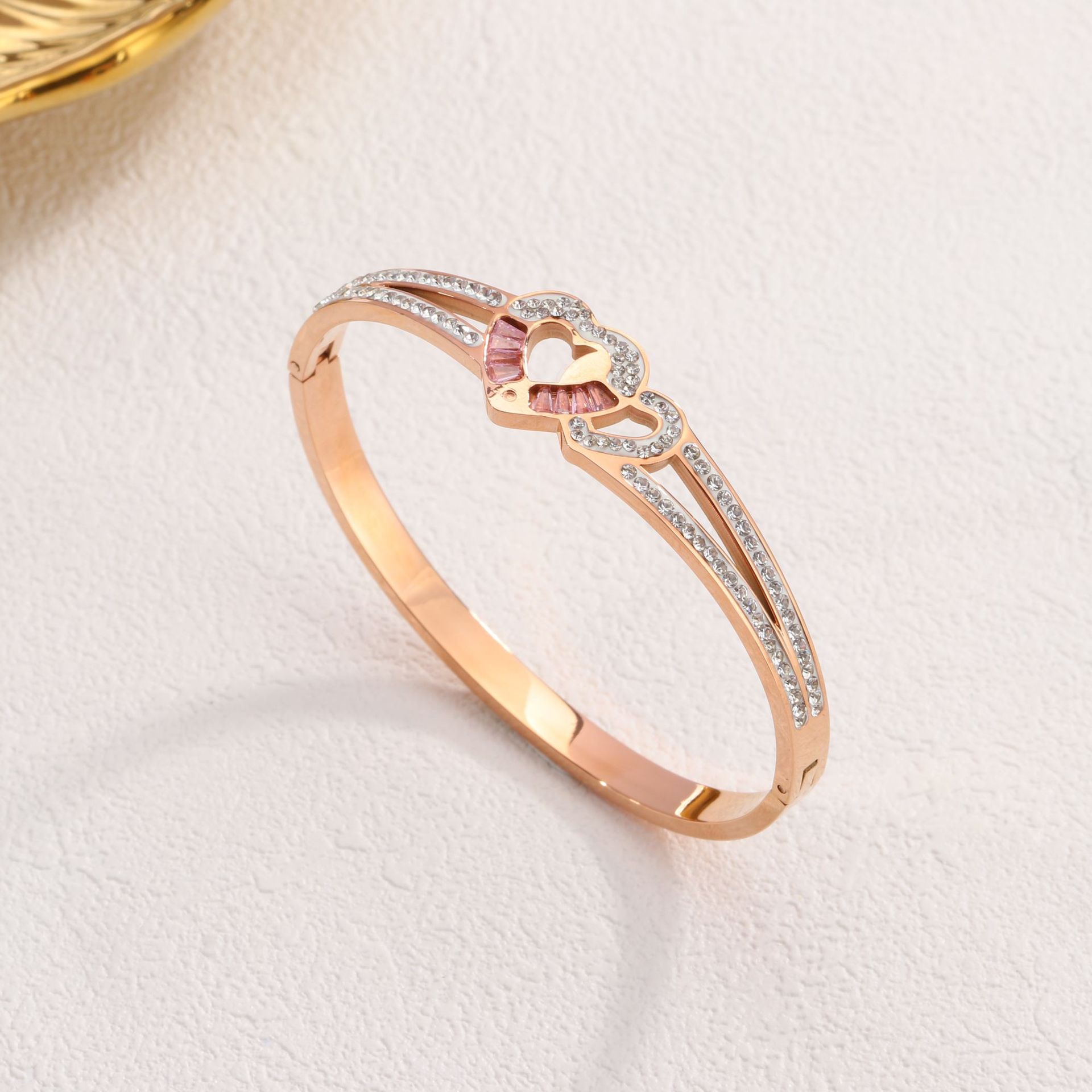 42 러브 팔찌 로즈 골드