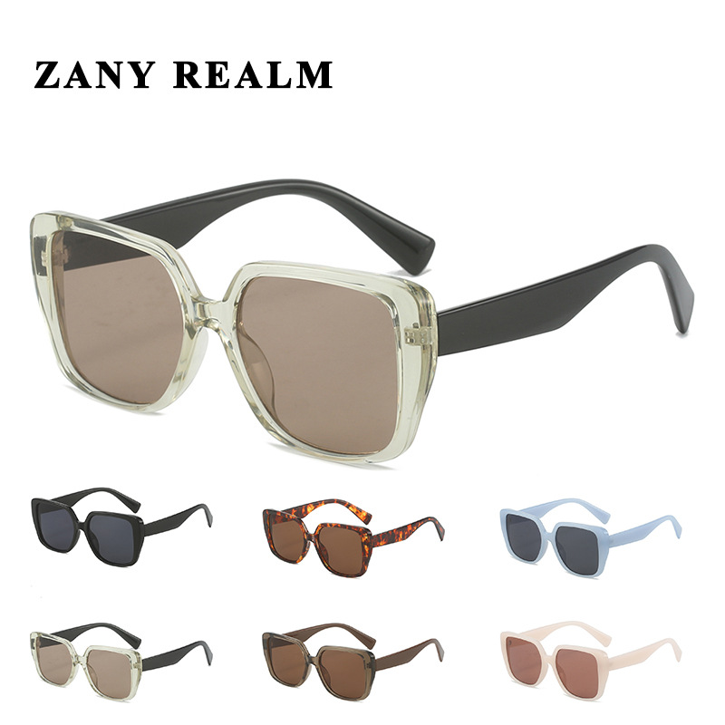 24 años de stock de fábrica, nuevas gafas de sol de montura grande de la serie miu, gafas de sol de todo fósforo de moda, hombres y mujeres, sombra al aire libre