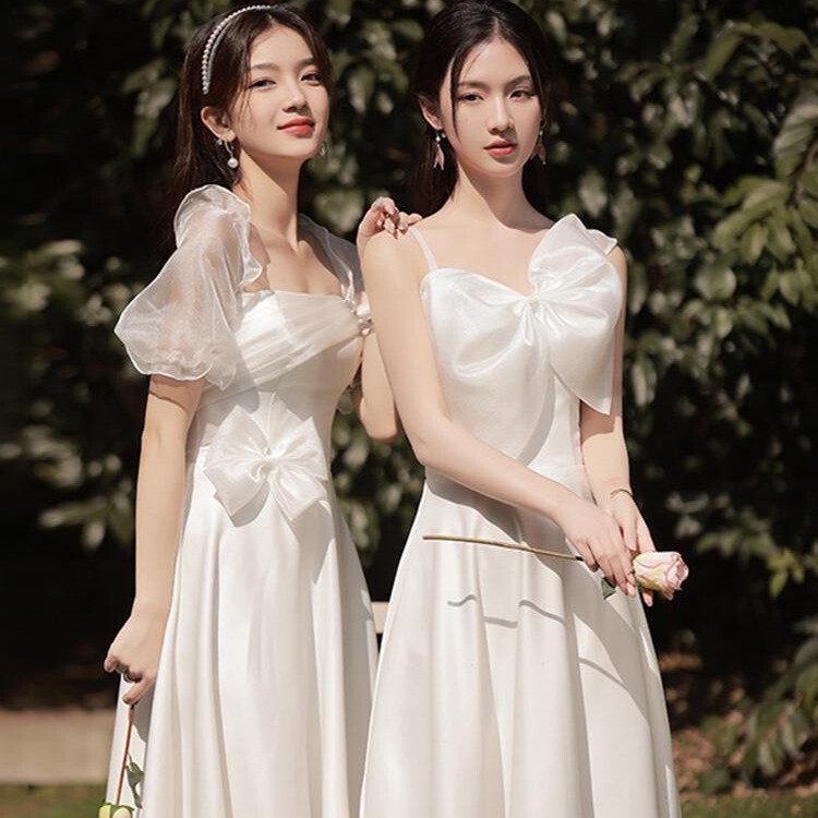 Clearance Bridesmaid Dresses 2026 New Summer Style Evening Gowns for Petite Women, Suitable for Getting Married, with a High-End Feel and Can Be Worn Casually Clearance Bridesmaid Dresses 2026 New Summer Style Evening Gowns for Petite Women, Suitable for Getting Married, with a High-End Feel and Can Be Worn Casually