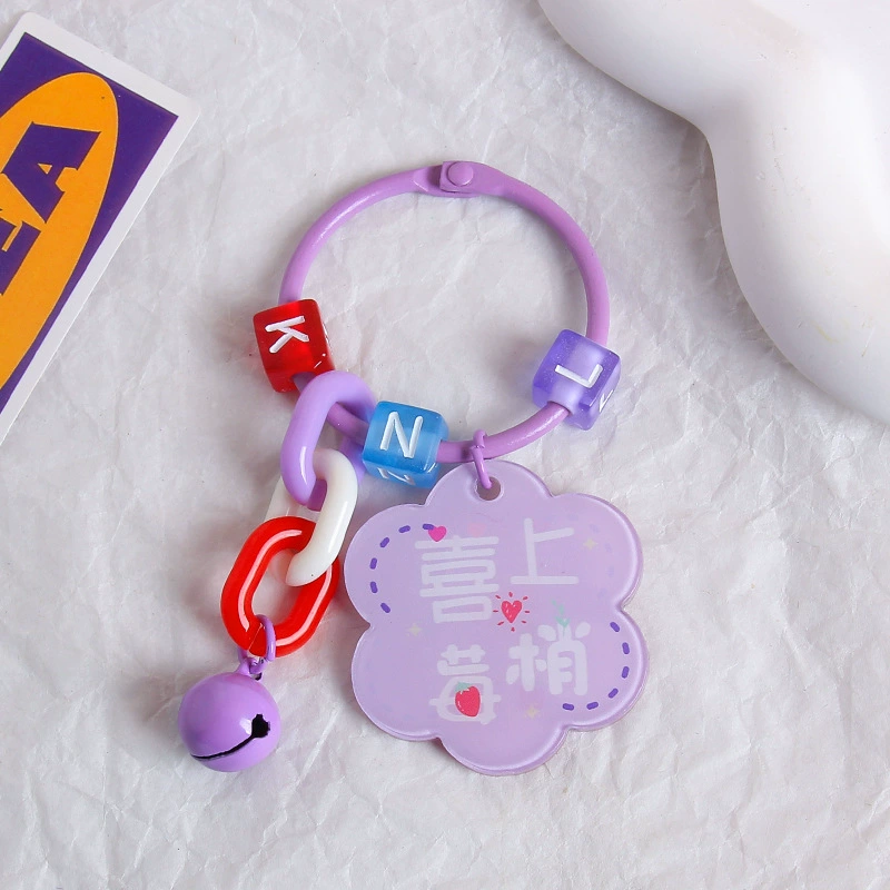 Brand creative acrylic protective amulet, keychain, transparent pendant, bag decoration, decorations