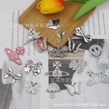 滴油树脂配件diy手工发饰爱心儿童饰品鞋花配饰洞洞鞋手机壳贴片