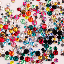 2-6mm���������ߴ��ɫԲ��ƽ����diy����ָ����Ʒ�������