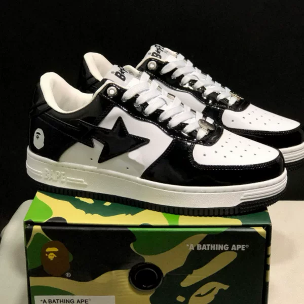 Pure original BAPEGOOSE ASK8 camouflage suede street style low-top casual shoes for couples