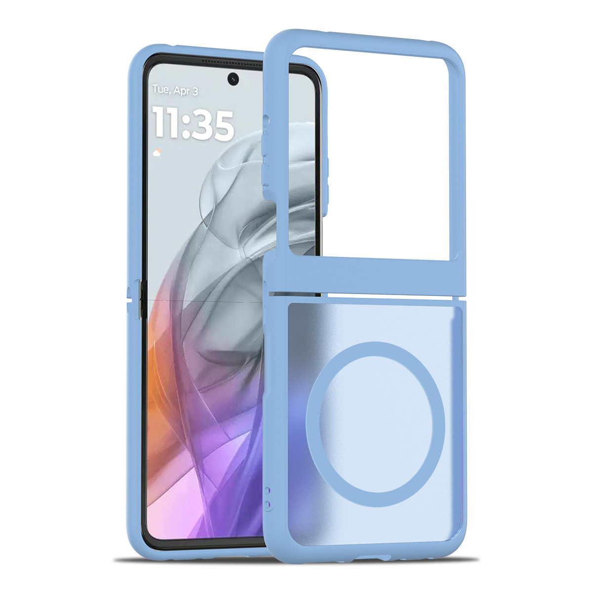 Aplicable Moto Razr 2024 / 2025 Silver Shield Skin 2 - in - 1 Case de teléfono móvil esmerilado anti-caída absorción plegable