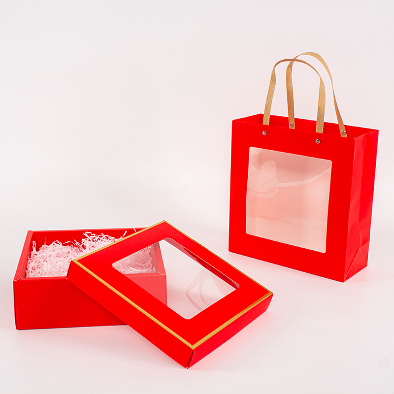 Red; Gift box (window) 23cm * 23cm * 8cm
