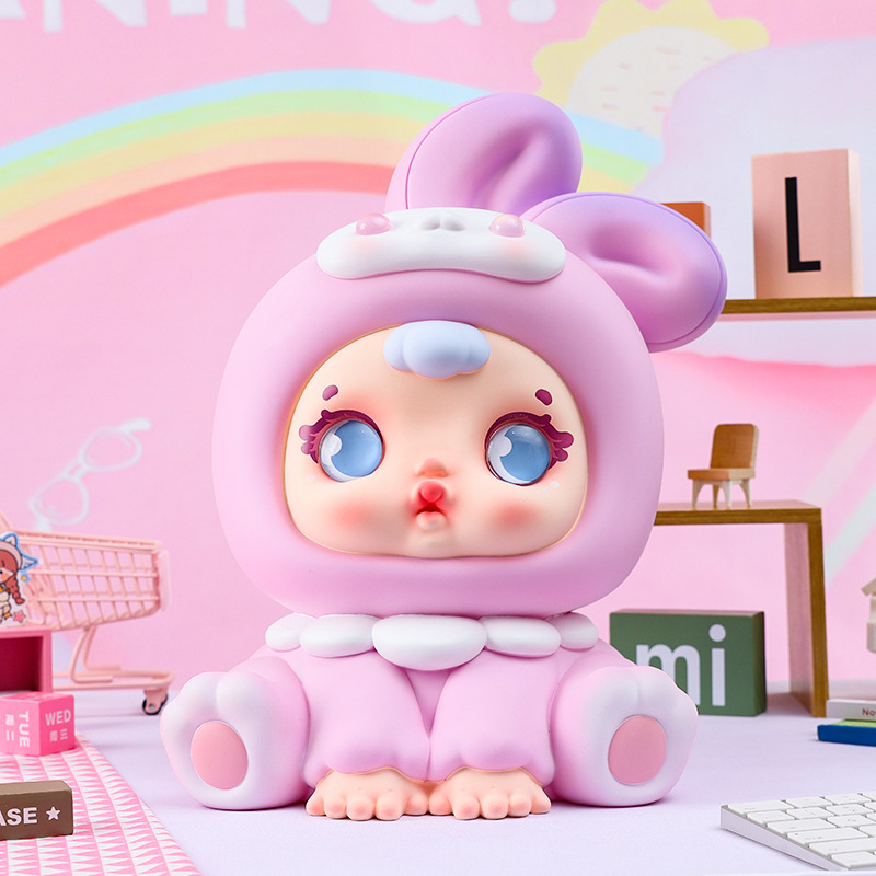 Emocional capabala alcancía vinilo durable alcancía regalo para niños decoración de escritorio entrega de una sola pieza