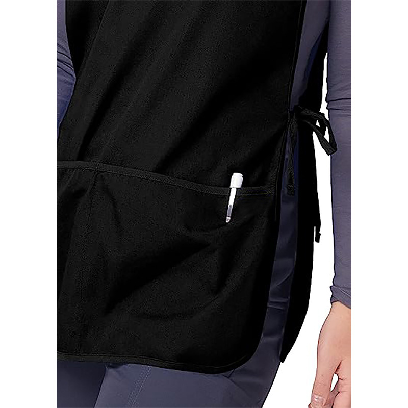 Delantal tipo chaleco de poliéster, moderno, sencillo, delgado, sin mangas, para trabajo, cocina y hogar