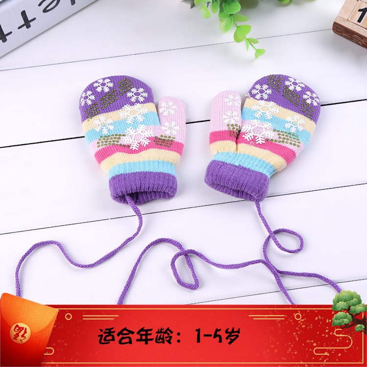 Women's Gloves, Taobao Gifts, Winter Warm Knitted Wool Typing Gloves, Children's Half-Finger Gloves, Wholesale from Street Stalls, Children's Gloves