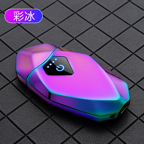 Windproof Sensor Igniter Charging Creative Personalized Trendy Gift for Boyfriend Electronic Dual Electric Arc Lighter Wholesale