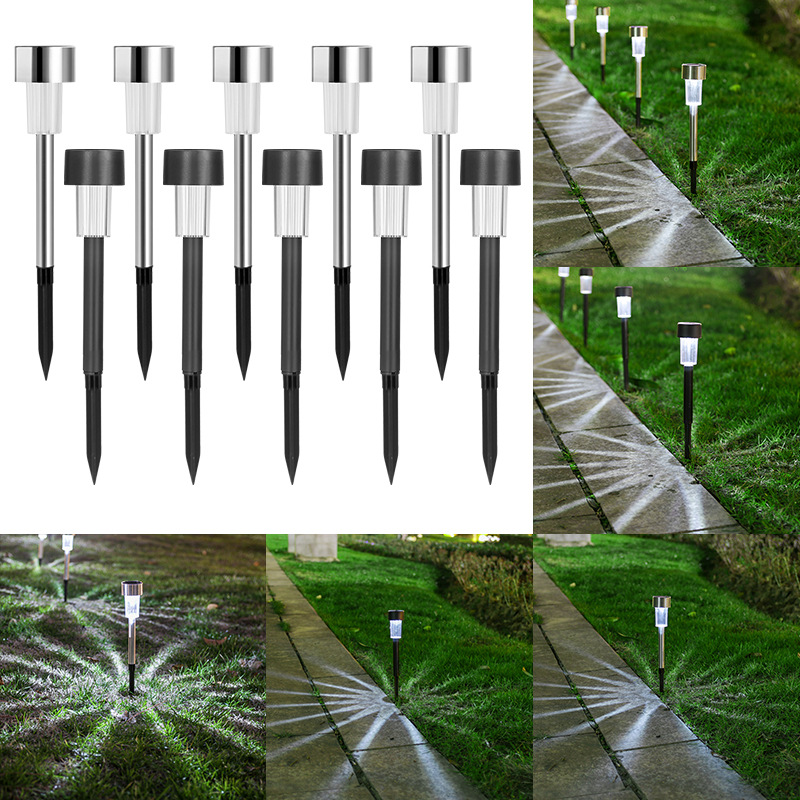 lámpara solar de césped exterior impermeable patio lámpara de sombra jardín diseño de villa pequeño patio rural lámpara de piso decorativa