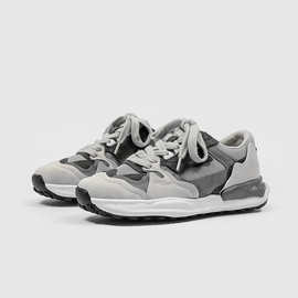 外贸男士解构溶解英训鞋复古休闲老爹鞋男款夏季阿甘运动华夫板鞋