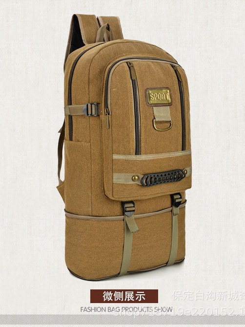 Travel bag, shopping bag, big capacious backpack for men and women to go out for traveling 5