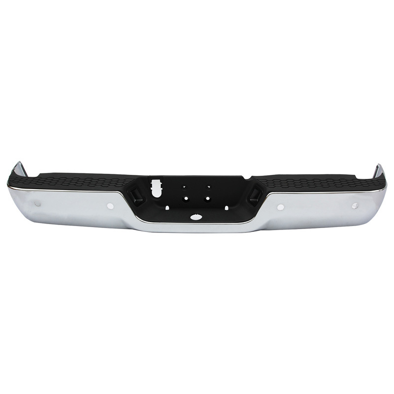 Adecuado para el parachoques trasero de Dodge Ram1500 2009-2018, modelo original de Ram con acabado electrochapado y orificio para radar.