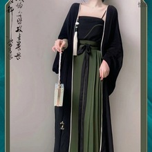 新改良汉服女马面裙中国风日常通勤上班可穿汉元素连衣裙全套