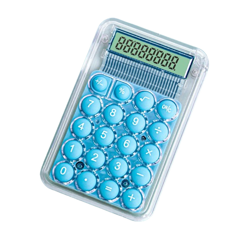 Mini high-looking small calculator primary school button Internet celebrity portable computer children's learning multi-function 5
