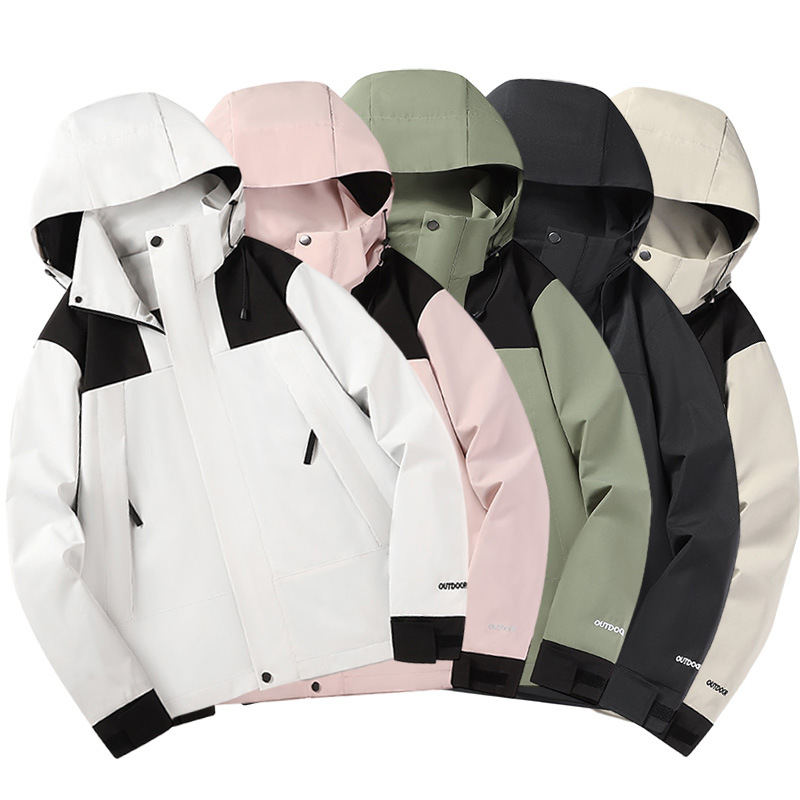 Waterproof windproof climbing spring jacket for men and women
