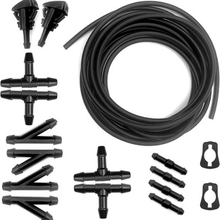 Car windshield hose 5 meters liquid hose 12 hose connectors 2 water nozzles 2 gaskets