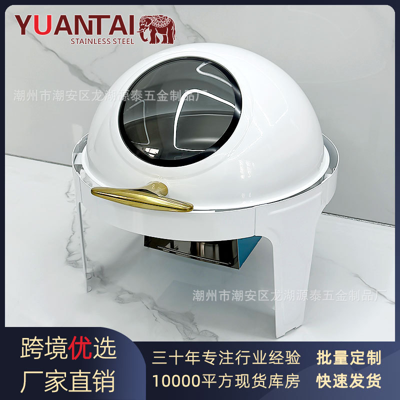 Acero inoxidable blanco full flap cocina de buffet hotel aislamiento buffet cocina rectangular redonda calefacción de desayuno visible