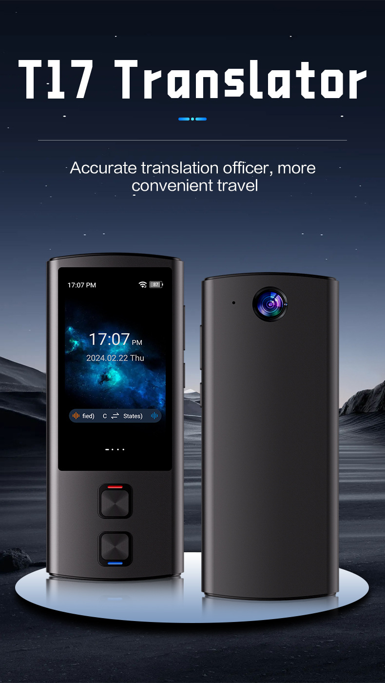 外贸翻译机便携式翻译耳机翻译器多国语言离线语言智能拍照设备旅