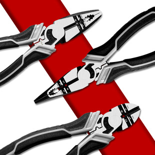 German-Style Multi-Functional Pliers, Industrial-Grade Eccentric Wire Cutters, Needle-Nose Pliers, Diagonal Pliers, Electrician's Special Pliers