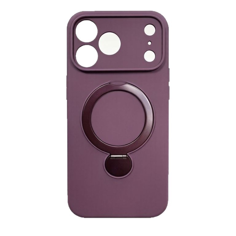 Funda de Silicona Líquida para iPhone 15 Pro Max y Apple 17 con Soporte Giratorio Cuerda y Absorción Magnética image 6