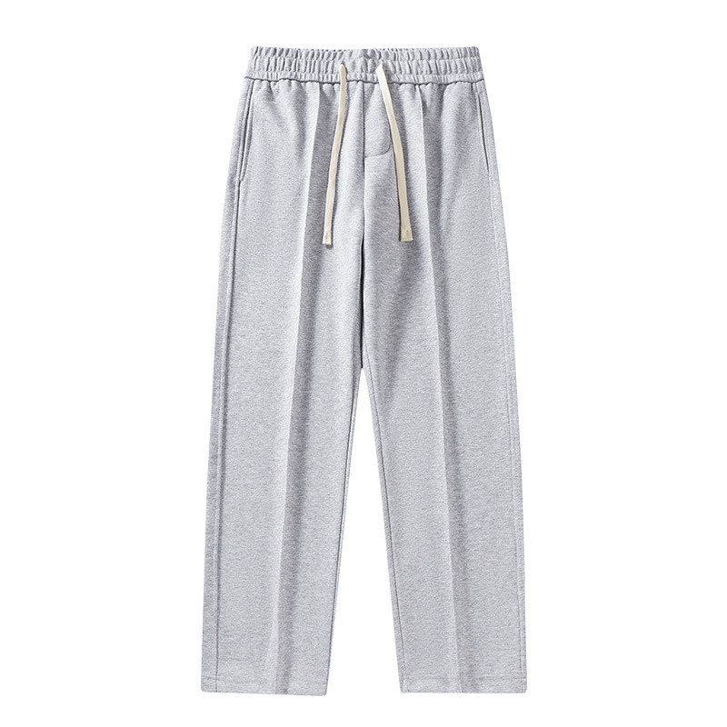 Huamian Drucknähgarn 2024 Herbst Neues Produkt Gerades Rohr Breites Bein Trendige Marke Freizeit Sport Schutzhose für Männer_voghion.com
