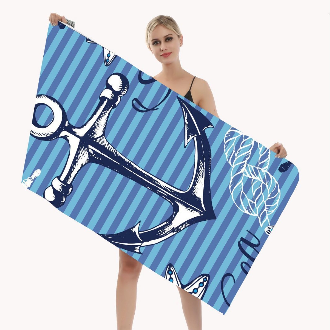 Mandala tortuga de mar de seda de doble cara impresión de secado rápido toalla de playa toalla de natación para adultos microfibra