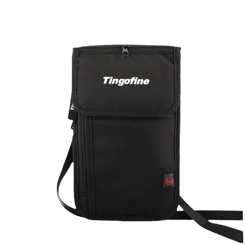 Weiqiang bolsa de pasaporte de viaje bolsa de identificación de múltiples funciones a prueba de agua titular de pasaporte RFID bolsa de identificación en el extranjero bolsa Halter antirrobo