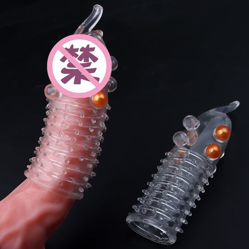 Elephant Nose Wolf Tooth Delay Set for Men, Ultra-Thin Textured Sleeve, Purple — detail image 1