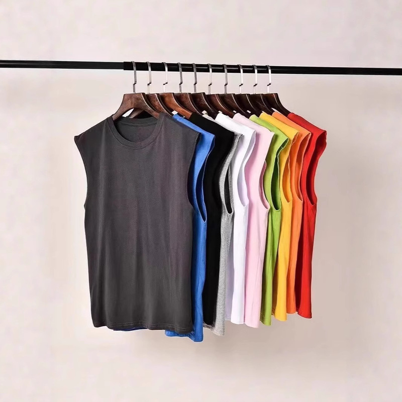 Summer Cross-Border Sleeveless T-Shirt Men's Trendy Loose Comfortable Basketball Sports Vest Men's Trendy Brand Tank Top Summer Cross-Border Sleeveless T-Shirt Men's Trendy Loose Comfortable Basketball Sports Vest Men's Trendy Brand Tank Top