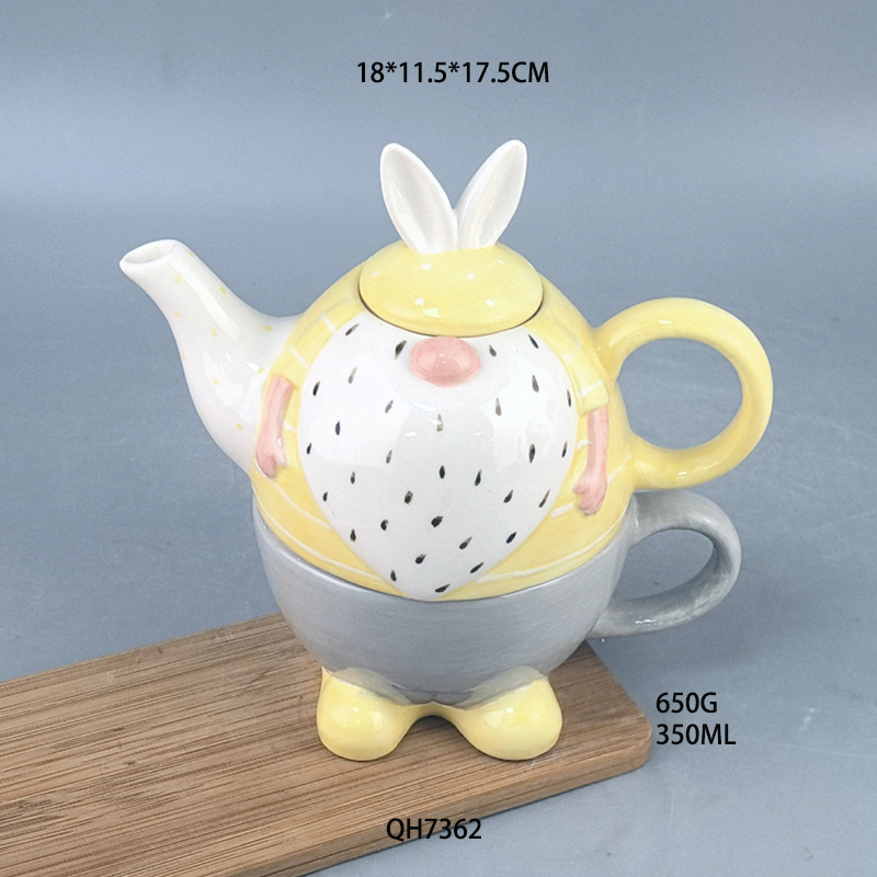 Cerámica vajilla materna tetera una sola tetera serie de taza de té de la tarde una tetera taza tetera juego de regalos de taza de té para niñas