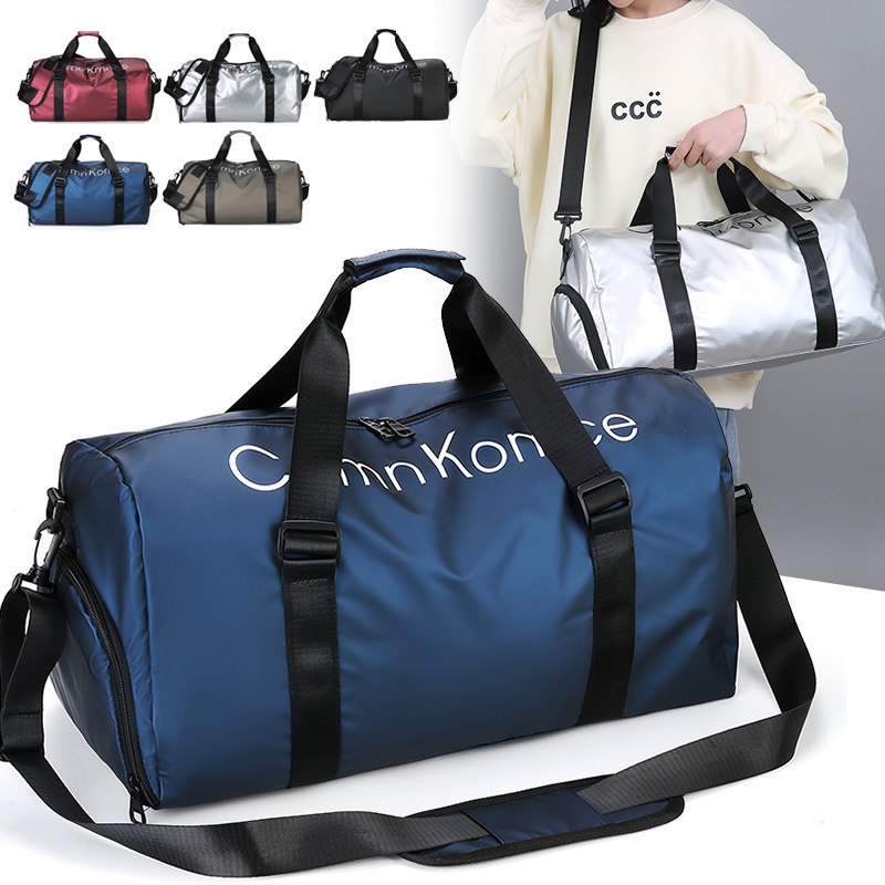 Nuevas letras bolsas de mano de corta distancia, bolsas de viaje de gran capacidad, bolsas de entrenamiento deportivo, bolsas de viaje de negocios, bolsas de almacenamiento de zapatos independientes image 3