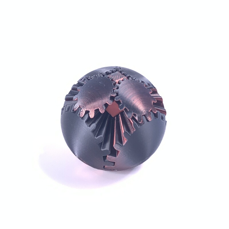 創造的なカラフルなギア回転ボール3Dプリント玩具ギアボールスピンボール知育模型玩具|undefined