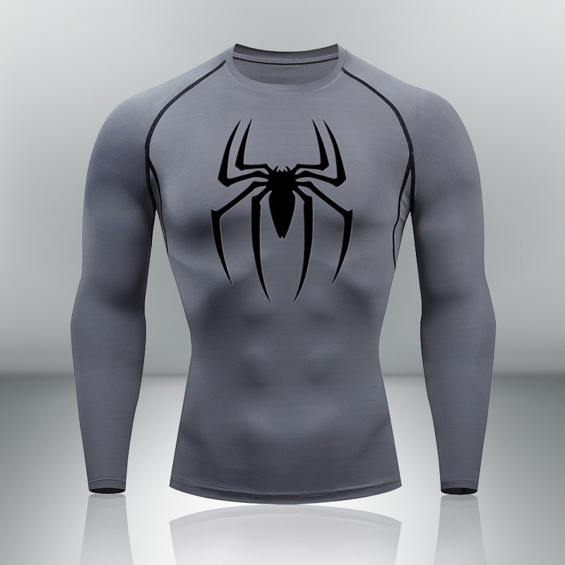 レオタードの長袖の男性の丸首の運動の底の服のtシャツの通気性の速乾の服のスポーツはランニングのフィットネスの服を訓練します。|undefined