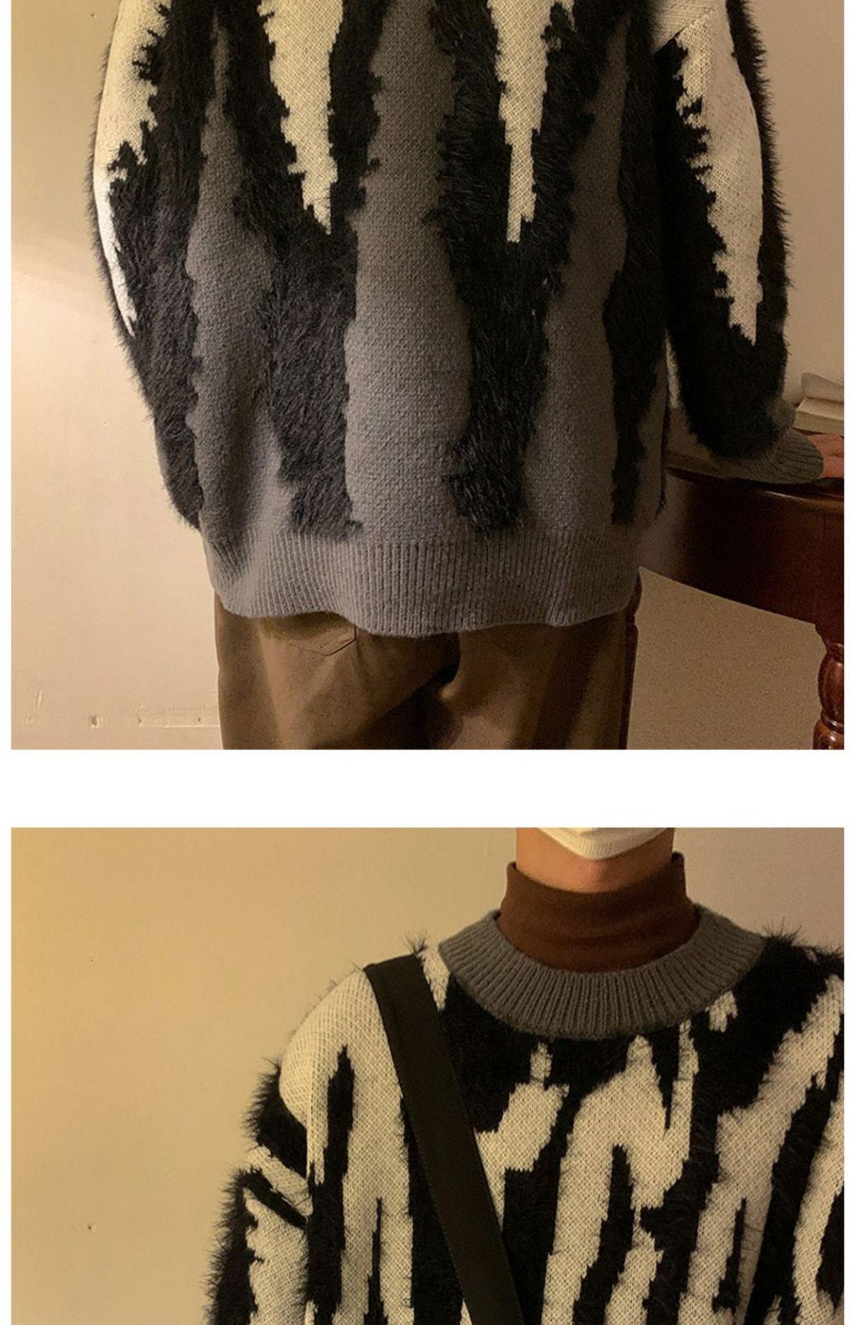Splice Knit Sweater 4