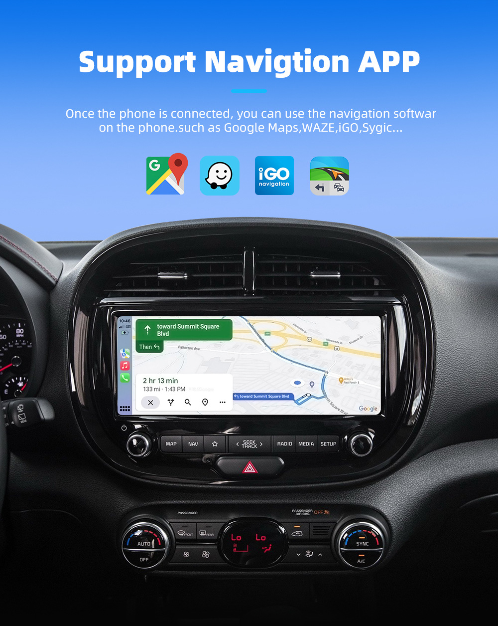 CarPlay adapter for in-car use: instantly converts wired connections to wireless, enabling seamless connectivity between your car and your device, with lossless installation
