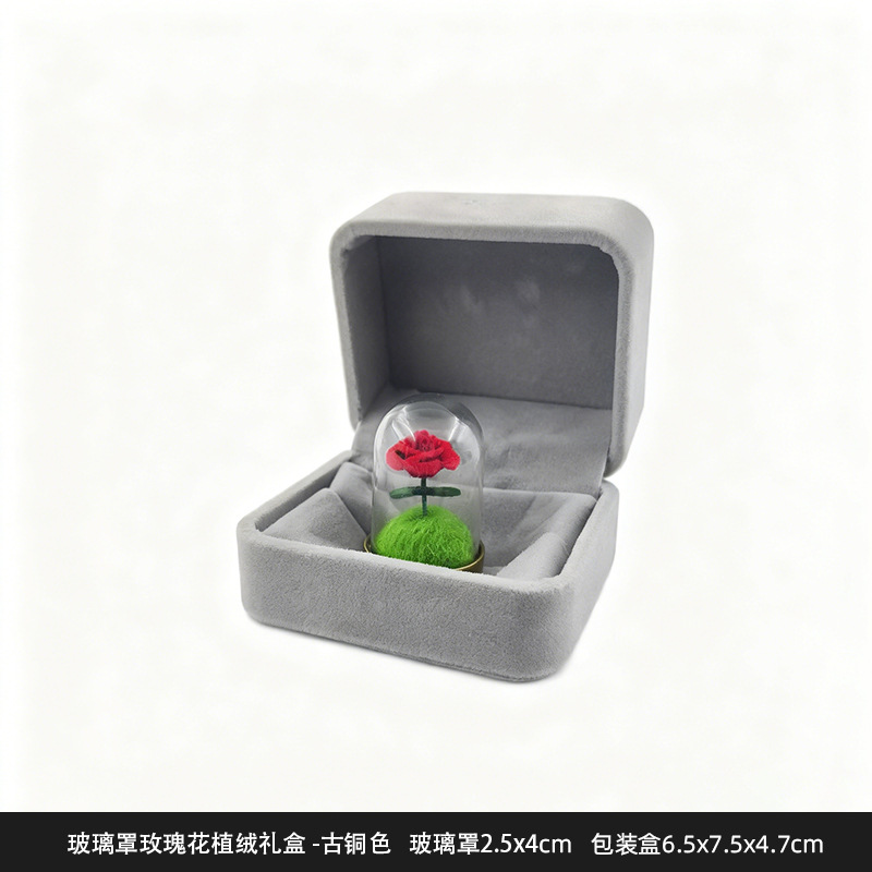 王子の小さい置物の狐のケーキdiyは永遠の花を飾って粒のデスクトップの車の樹脂のかわいい手の置物を萌えます。