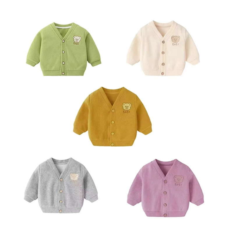 Горячая распродажа детские куртки весной и осенью новый тонкий медвежий кардиган
