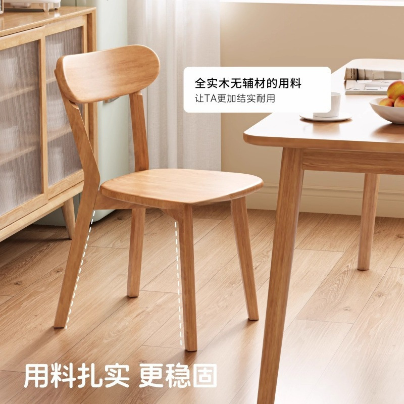 实木椅子家用餐椅靠背餐桌椅商用中式复古餐厅凳子意式洽谈椅|undefined