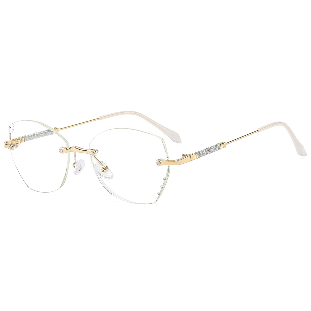 New style youthful frameless diamond-encrusted reading glasses for…