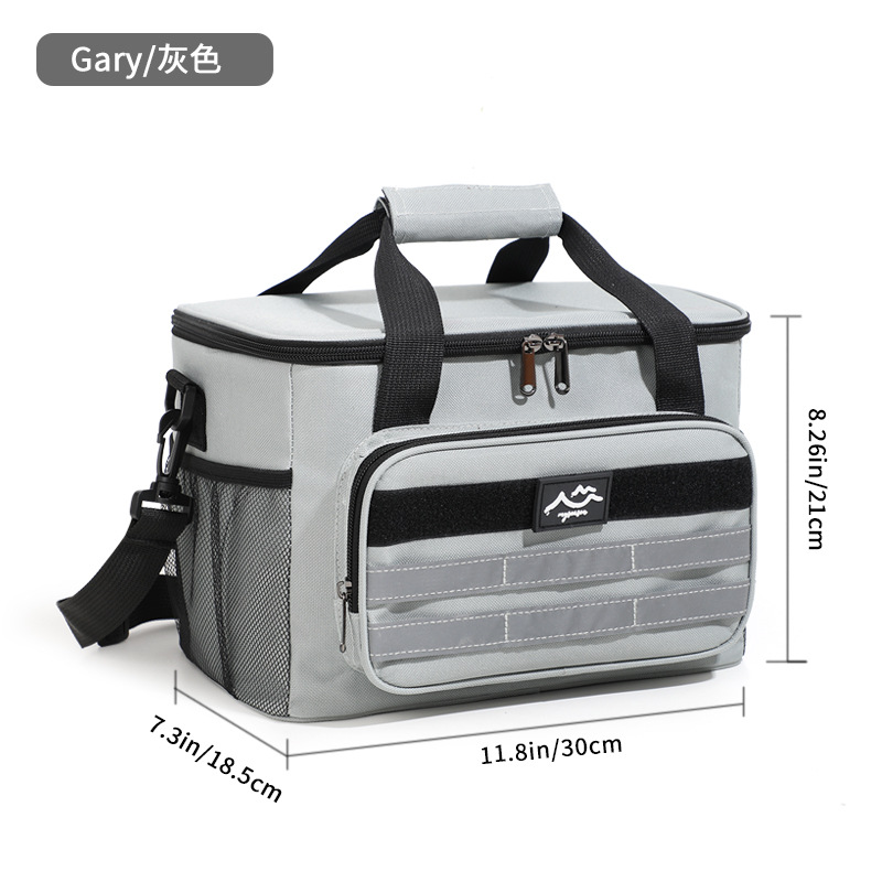 Bolso de hielo grande de picnic transfronterizo, caja de almuerzo de gran capacidad para mantener la frescura y el hielo al aire libre, incubadora de mensajero portátil, bolsa de comida de comercio exterior