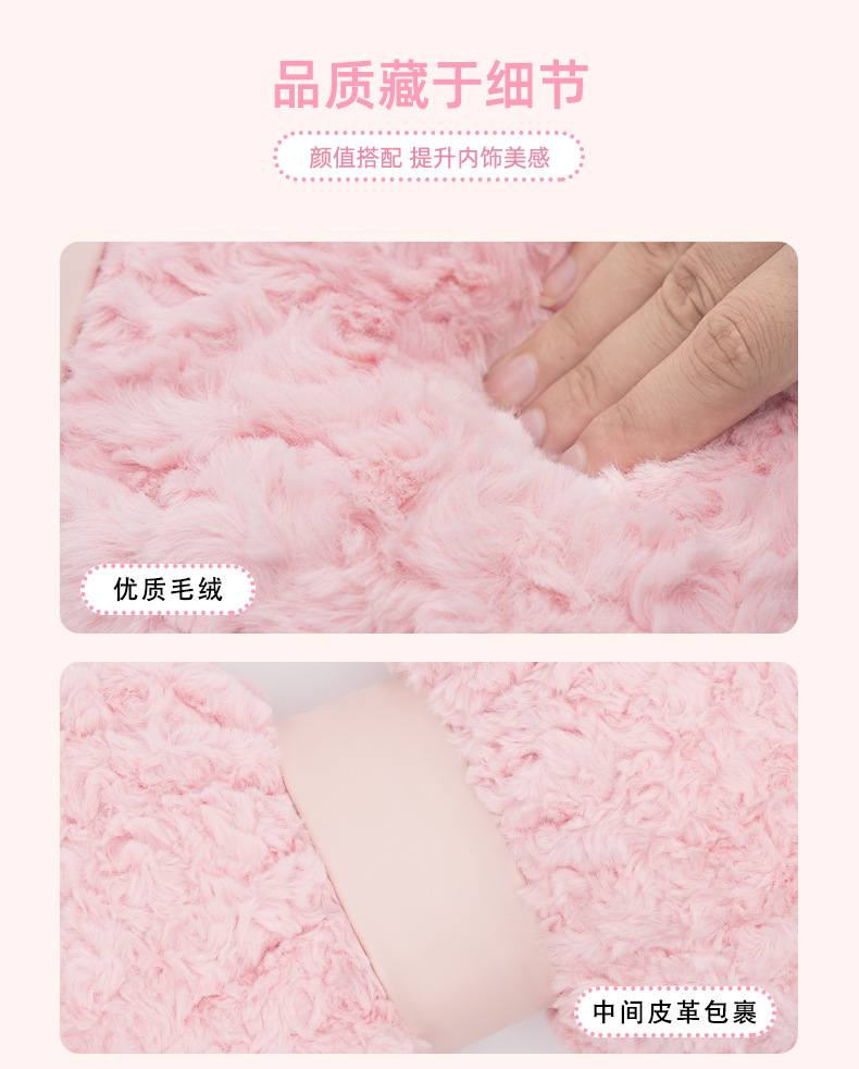 Blue Rain Car Seat Cushion Autumn and Winter Warm Car Seat Cushion Simple Plush Comfortable Non-Slip Car Seat Cover