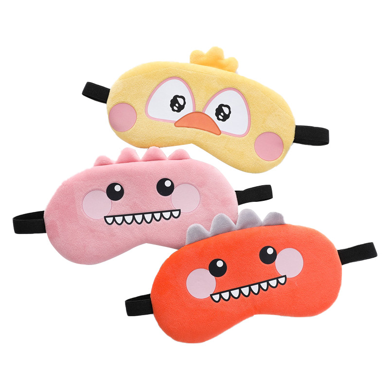 Hombres y Mujeres paquete de hielo siesta sombreado máscara de ojo de hielo Nuevo lindo dormir máscara de ojo gato de dibujos animados dinosaurio pollo