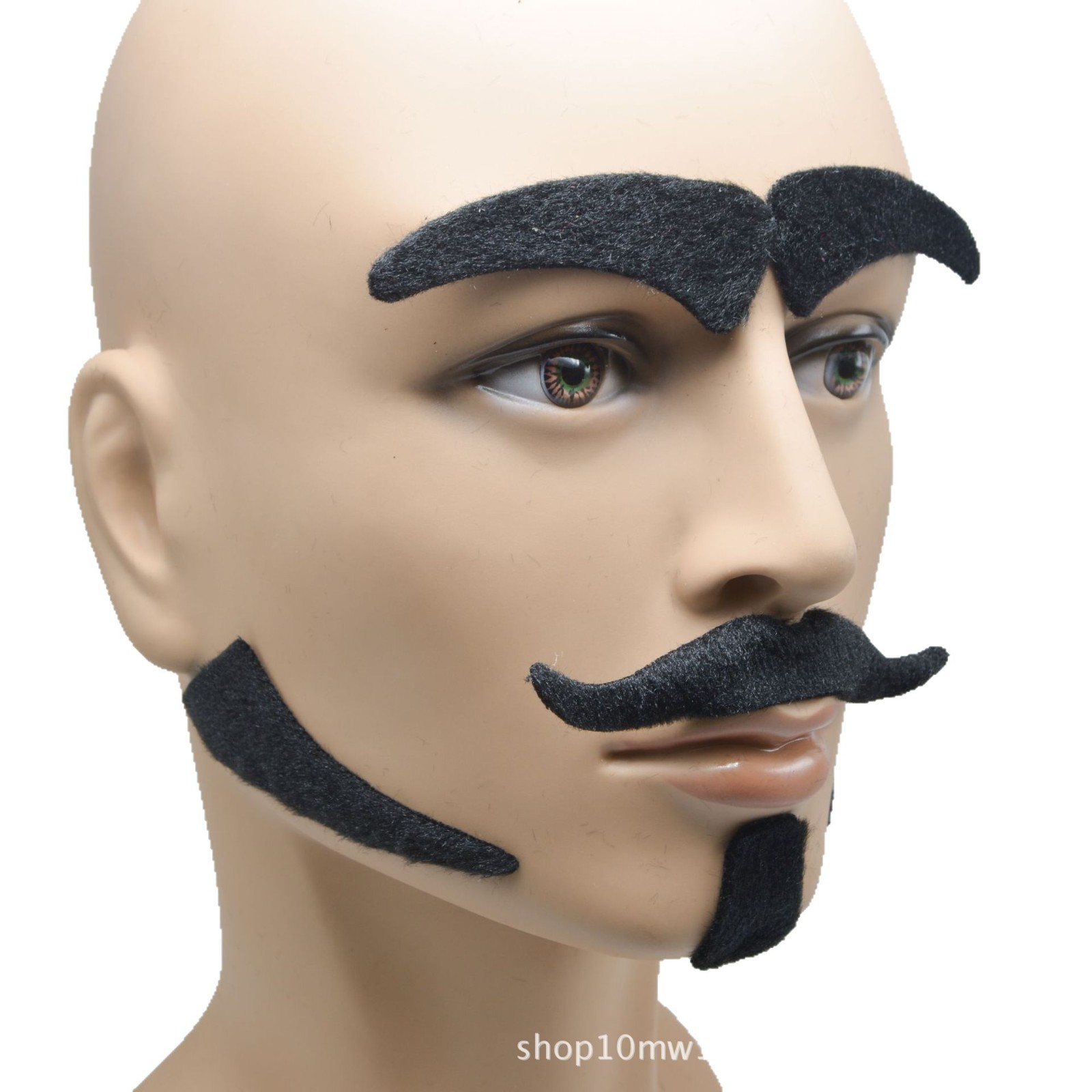 Amazon Hot Halloween disfraz de barba negra caballero peluche barba accesorios