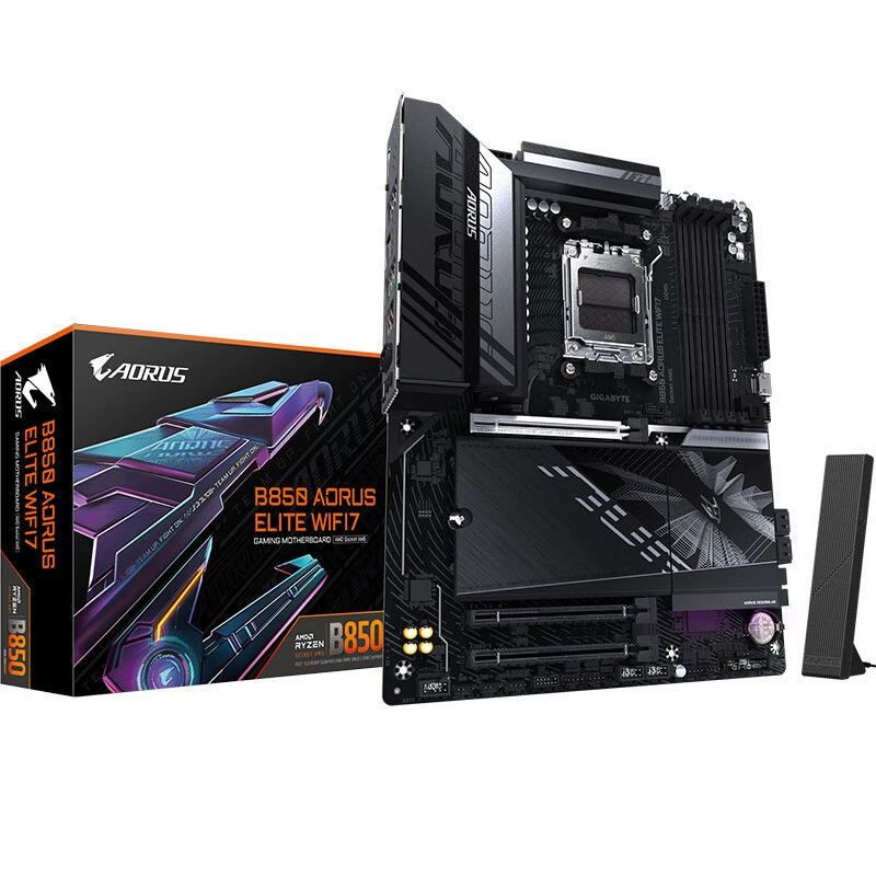 Материнская плата Gigabyte B850 AORUS ELITE WIFI7 DDR5, совместима с AMD CPU AM5 7900