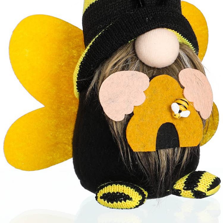 Amazon Bee Festival muñeca sin rostro enano lindo viejo Rudolf muñeca decoración de la ventana adornos de vacaciones