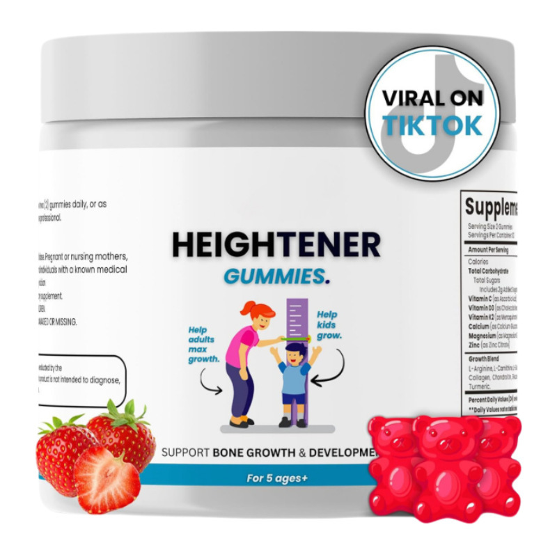 Tiktok New Product Amazon Hot-Selling Popular Height Gummies Height Gummies Source Can Be Oem