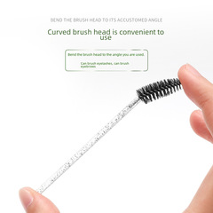 Bottle-Dispensing Disposable Eyelash Brushes, Colorful Spiral Eyebrow Brushes, Eyelash and Makeup Tools, Crystal Rod, Bucket-Eyed Comb